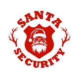 Santa Security Funny Christmas Holiday Waterproof Vinyl Decal