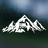 decal, decals, vinyl decals, sasquatch, sasquatch decal, mountain decal, camper decal, trailer decal, car decal, cool truck decals, decal shop
