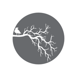 Die Cut Vinyl Crow In The Moon Decal
