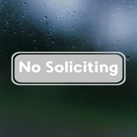 no soliciting, no soliciting decal, decals, no soliciting sticker, no soliciting sign, decals,  home decor, home decor decals, get decaled