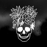 Die Cut Vinyl Decal - Succulent Skull