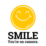 Outdoor Die Cut Vinyl 'Smile You're On Camera' Decal - Get Decaled