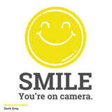 Outdoor Die Cut Vinyl 'Smile You're On Camera' Decal - Get Decaled