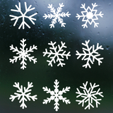 New 2025 Waterproof Die Cut Vinyl Snowflake Decal Stickers - Snowflake Window / Craft Decals
