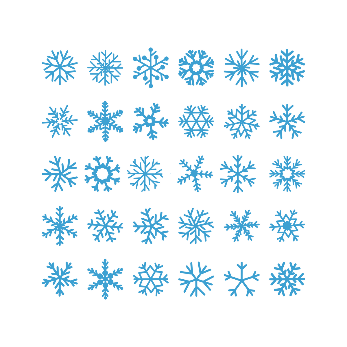 New 2025 Waterproof Die Cut Vinyl Snowflake Decal Stickers - Snowflake ...