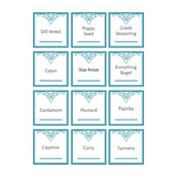 spice labels, stickers, spice sticker decals, decal shop, vinyl decals, stickers, vinyl stickers, sticker shop, decal shop, fancy spice labels, spice label pack