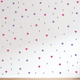 Die Cut Vinyl Decals - Sprinkle Wall Pack With Hearts & Stars