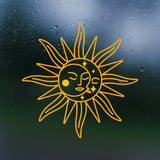 Sunshine & Moon Die Cut Waterproof Vinyl Decal
