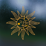 Sunshine & Moon Die Cut Waterproof Vinyl Decal