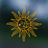Sunshine & Moon Die Cut Waterproof Vinyl Decal