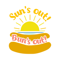 Die Cut Vinyl "Sun's Out Bun's Out" Decal - Waterproof Vehicle, Window, Craft, Tumbler Decal