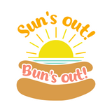 Die Cut Vinyl "Sun's Out Bun's Out" Decal - Waterproof Vehicle, Window, Craft, Tumbler Decal
