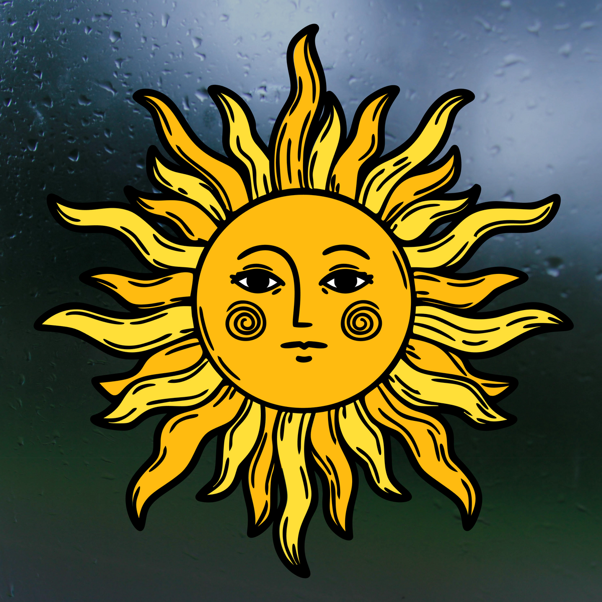 Waterproof Vinyl Sun Sticker Decal – Get Decaled