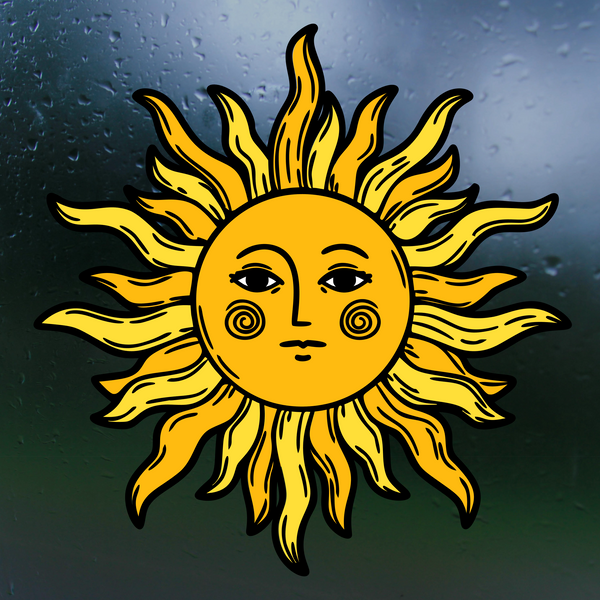 sun sticker, sun vinyl sticker decal, sticker decal, stickers, sun sticker, get decaled