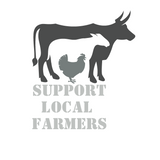 Die Cut Vinyl 'Support Local Farmers' Decal For Vehicles, Tractors, Windows