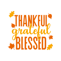 Thanksgiving Autumn Themed Decal - Waterproof Die Cut Vinyl Decal