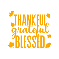 Thanksgiving Autumn Themed Decal - Waterproof Die Cut Vinyl Decal