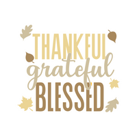 Thanksgiving Autumn Themed Decal - Waterproof Die Cut Vinyl Decal