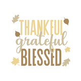 Thanksgiving Autumn Themed Decal - Waterproof Die Cut Vinyl Decal