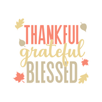 Thanksgiving Autumn Themed Decal - Waterproof Die Cut Vinyl Decal