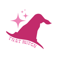 That Witch Halloween Witch Hat Waterproof Vinyl Decal