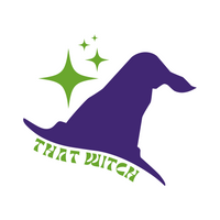 That Witch Halloween Witch Hat Waterproof Vinyl Decal
