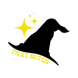 That Witch Halloween Witch Hat Waterproof Vinyl Decal