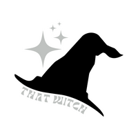 That Witch Halloween Witch Hat Waterproof Vinyl Decal