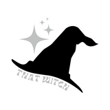 That Witch Halloween Witch Hat Waterproof Vinyl Decal