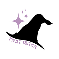 That Witch Halloween Witch Hat Waterproof Vinyl Decal