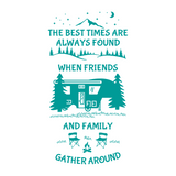 Die Cut Vinyl Large Camping Theme / Quote Decal - Get Decaled
