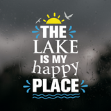 Die Cut Vinyl "The Lake Is My Happy Place" Decal