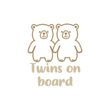 Bear Themed Kids / Twins / Triplets  On Board Die Cut Vinyl Decal