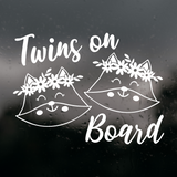 Die Cut Vinyl Twins On Board Decal