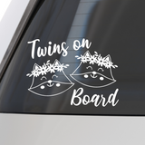 Die Cut Vinyl Twins On Board Decal - Get Decaled