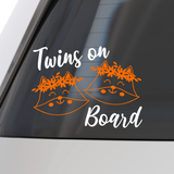 Die Cut Vinyl Twins On Board Decal - Get Decaled