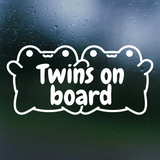Die Cut Vinyl Frog Themed Baby, Kids, Child, Twins, Triplets On Board Decal