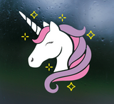 Die Cut Vinyl Unicorn & Stars Decal For Tumblers, Vehicles