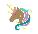 Die Cut Vinyl Unicorn & Stars Decal For Tumblers, Vehicles