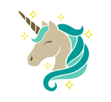Die Cut Vinyl Unicorn & Stars Decal For Tumblers, Vehicles