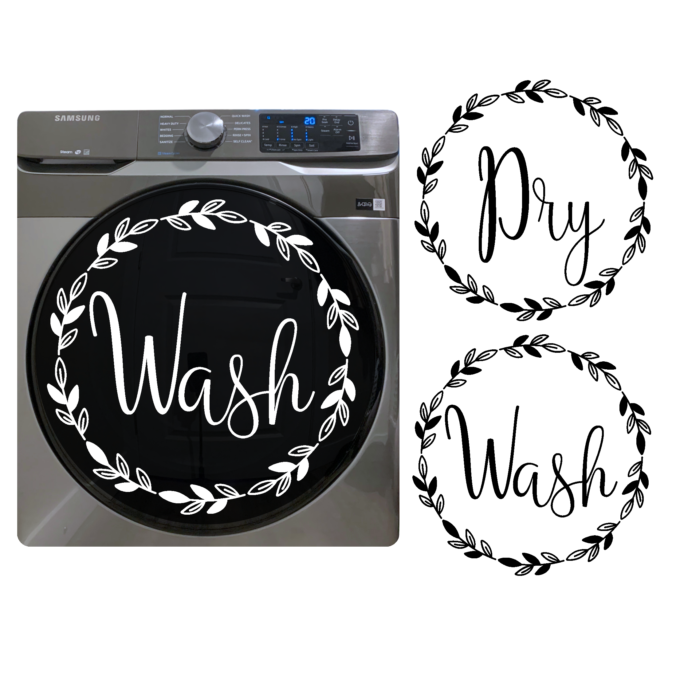 washer decal, dryer decal, appliance decals, decal sticker, get decaled, wash decal, dry decal, sticker decals