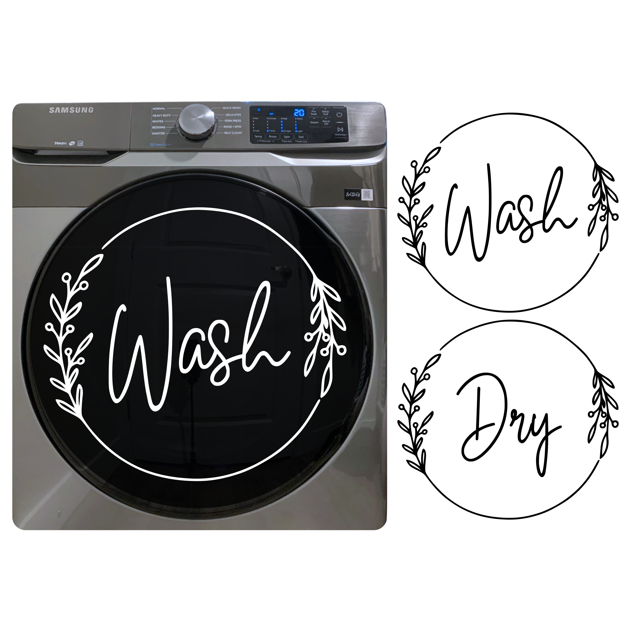 washer decal, dryer decal, appliance decals, decal sticker, get decaled, wash decal, dry decal, sticker decals