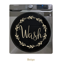 Die Cut Vinyl Washer & Dryer Leaf Wreath Decal Pack