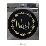 Die Cut Vinyl Washer & Dryer Leaf Wreath Decal Pack