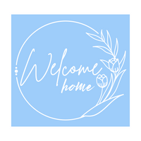 Welcome Home Front Door Die Cut Waterproof Vinyl Decal