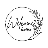 Welcome Home Front Door Die Cut Waterproof Vinyl Decal
