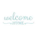 Welcome Home Sign for Home Decor - Die Cut Wall Vinyl Decal