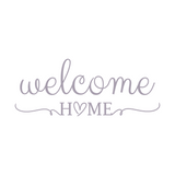 Welcome Home Sign for Home Decor - Die Cut Wall Vinyl Decal