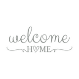Welcome Home Sign for Home Decor - Die Cut Wall Vinyl Decal