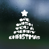 Die Cut Vinyl "We Wish You A Merry Christmas" Decal
